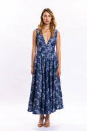 Blue Bella Midi Dress - Dark Blue , THE WAY OF EMELIA 'da!