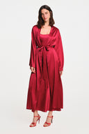 Peri Maxi Silk Kimono - Red , THE WAY OF EMELIA 'da!