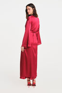 Peri Maxi Silk Kimono - Red , THE WAY OF EMELIA 'da!