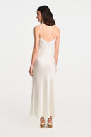 Elara Silk Maxi Dress - White , THE WAY OF EMELIA 'da!