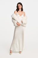 Sable Silk Maxi Dress - White , THE WAY OF EMELIA 'da!