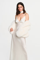 Sable Silk Maxi Dress - White , THE WAY OF EMELIA 'da!