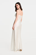 Sable Silk Maxi Dress - White , THE WAY OF EMELIA 'da!