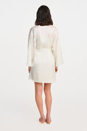 Amaya Silk Mini Kimono - White , THE WAY OF EMELIA 'da!