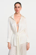 Elise Silk Pants - White , THE WAY OF EMELIA 'da!