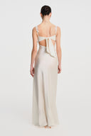 Noa Silk Maxi Dress - White , THE WAY OF EMELIA 'da!