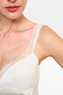 Noa Silk Maxi Dress - White , THE WAY OF EMELIA 'da!