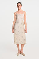 Prosecco Midi Dress - Beige , THE WAY OF EMELIA 'da!