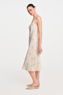 Prosecco Midi Dress - Beige , THE WAY OF EMELIA 'da!