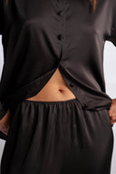 Elise Silk Shirt - Siyah