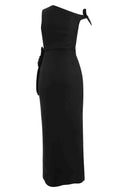 LARA LINEN DRESS / BLACK