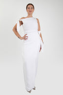 LARA LINEN DRESS / WHITE