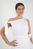 LARA LINEN DRESS / WHITE