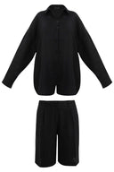 NOI LINEN SET / BLACK