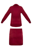 YASMIN SATIN SET / BURGUNDY