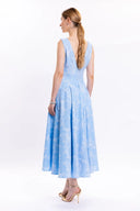 BLUE BELLA MIDI DRESS / BLUE