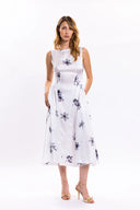 LEA MIDI DRESS / WHITE