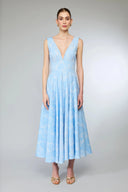 Blue Bella Midi Dress - Blue