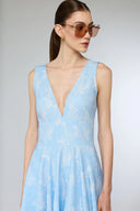 Blue Bella Midi Dress - Blue
