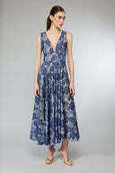 Blue Bella Midi Dress - Dark Blue