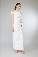 Lara Linen Dress - White