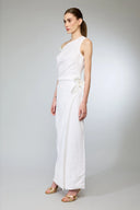 Lara Linen Dress - Beyaz