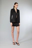 Yasmin Satin Set - Black