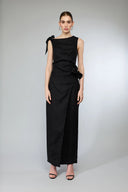 Lara Linen Dress - Black