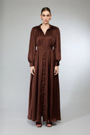 Talia Maxi Dress - Chocolate Brown