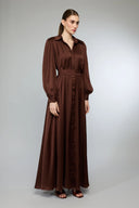 Talia Maxi Dress - Chocolate Brown