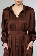 Talia Maxi Dress - Chocolate Brown