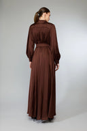 Talia Maxi Dress - Chocolate Brown