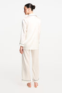 ADELE SILK PAJAMA SET / WHITE