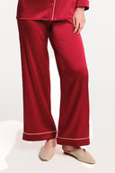 ADELE SILK PAJAMA SET / BURGUNDY