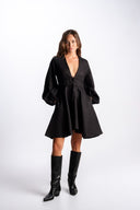 Mimi Noir Mini Dress - Black