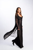 Lumiere Chiffon Shirt - Black