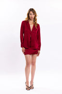 YASMIN SATIN SET / BURGUNDY