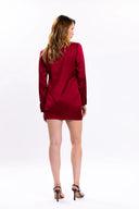 YASMIN SATIN SET / BURGUNDY