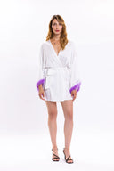 EMELIA BRIDESMAID KIMONO / PURPLE