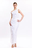 LARA LINEN DRESS / WHITE