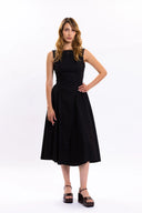 LEA MIDI DRESS / BLACK