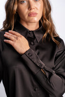 Elise Silk Shirt - Siyah